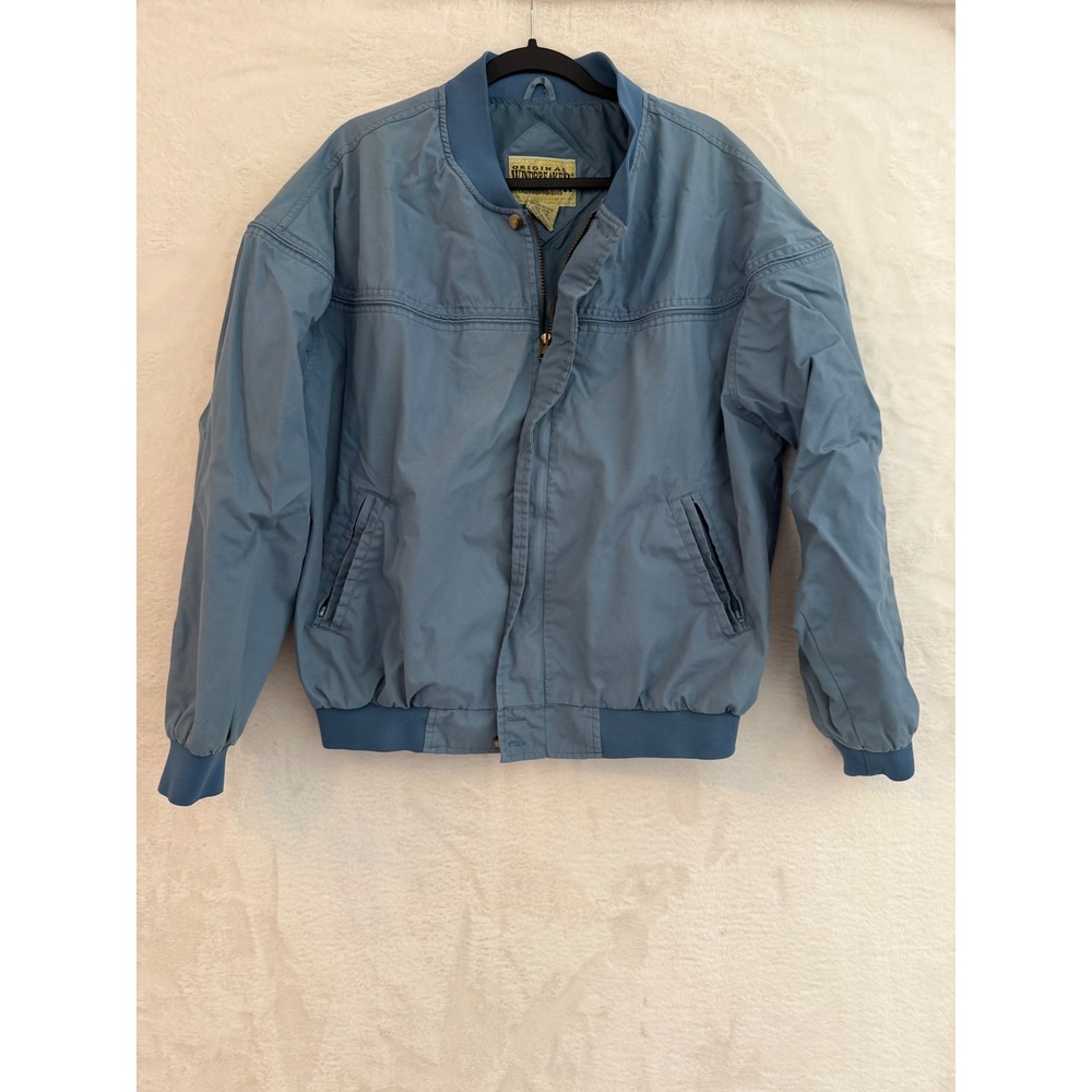 Original Windbreaker Vintage Bomber Jacket Mens XL Full Zip Lightweight Coat